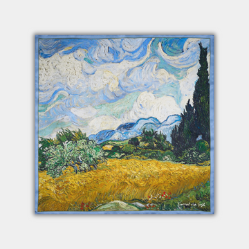 Vincent van Gogh - Kviečių laukas su kiparisais