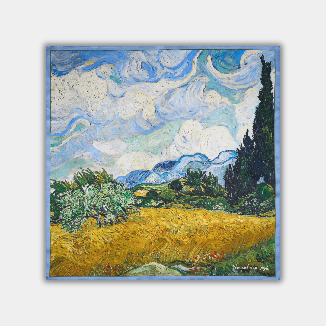 Vincent van Gogh - Kviečių laukas su kiparisais