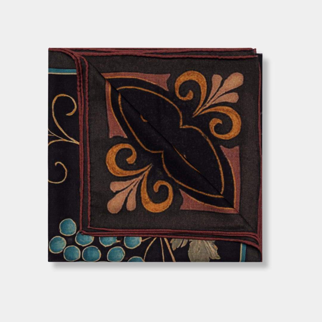 Kašmyro ir šilko skara NO.05 | 129x129