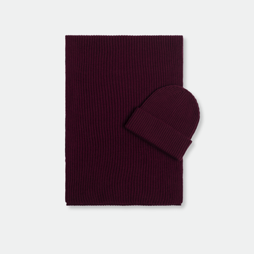 Merino vilnos šalikas ir kepurė NO.02