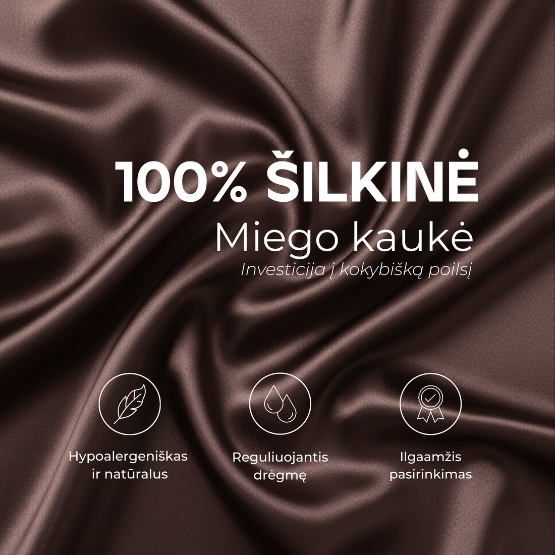 Šilkinė miego kaukė