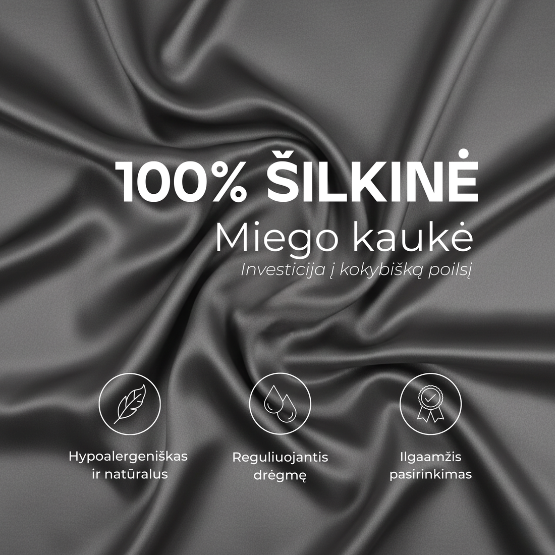 Šilkinė miego kaukė