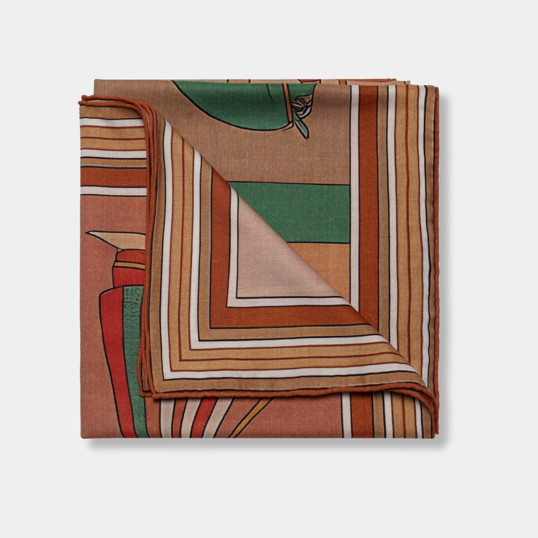 Kašmyro ir šilko skara NO.02 | 129x129