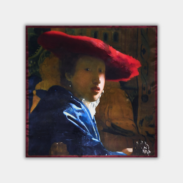 Johannes Vermeer - Mergina su raudona skrybėle