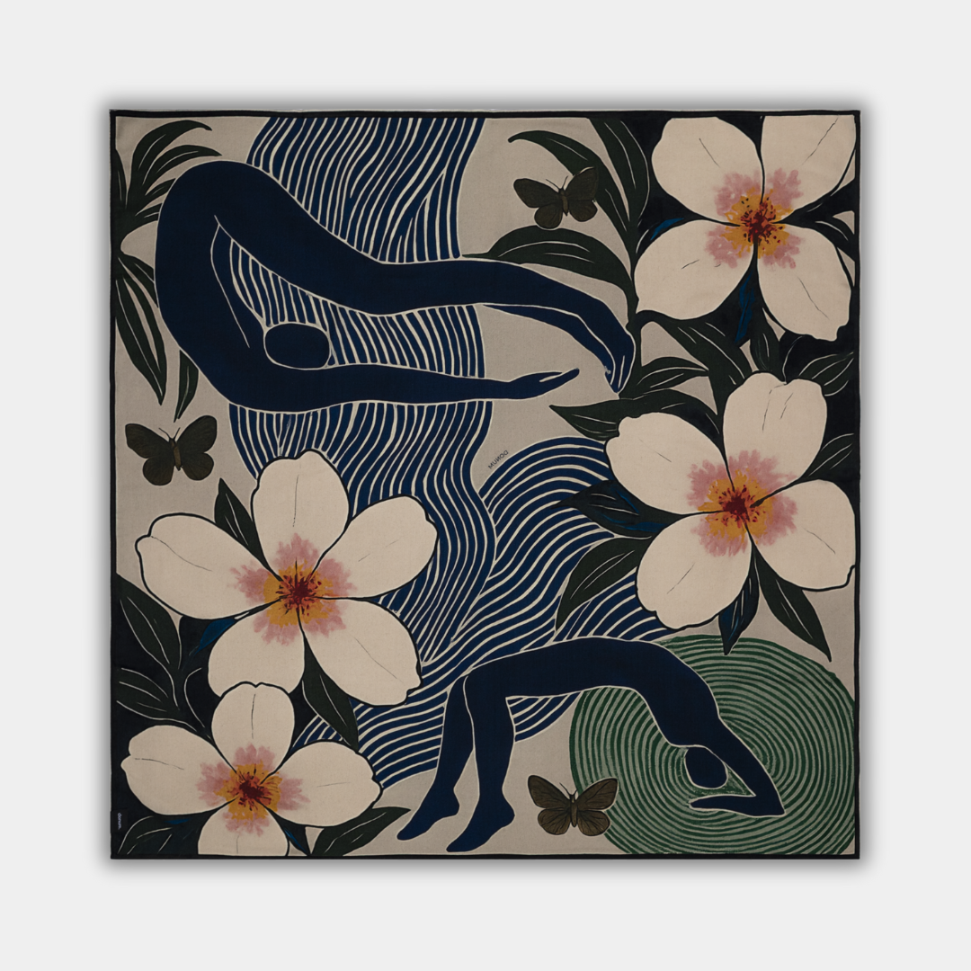 Vilnos ir šilko skara NO.06 | 129x129