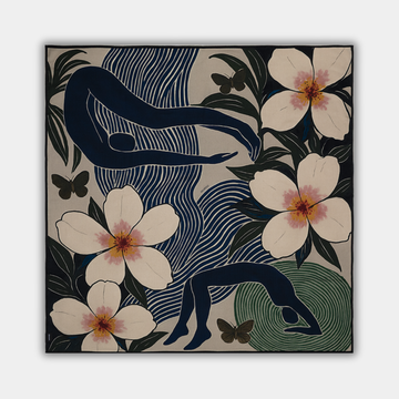 Vilnos ir šilko skara NO.06 | 129x129