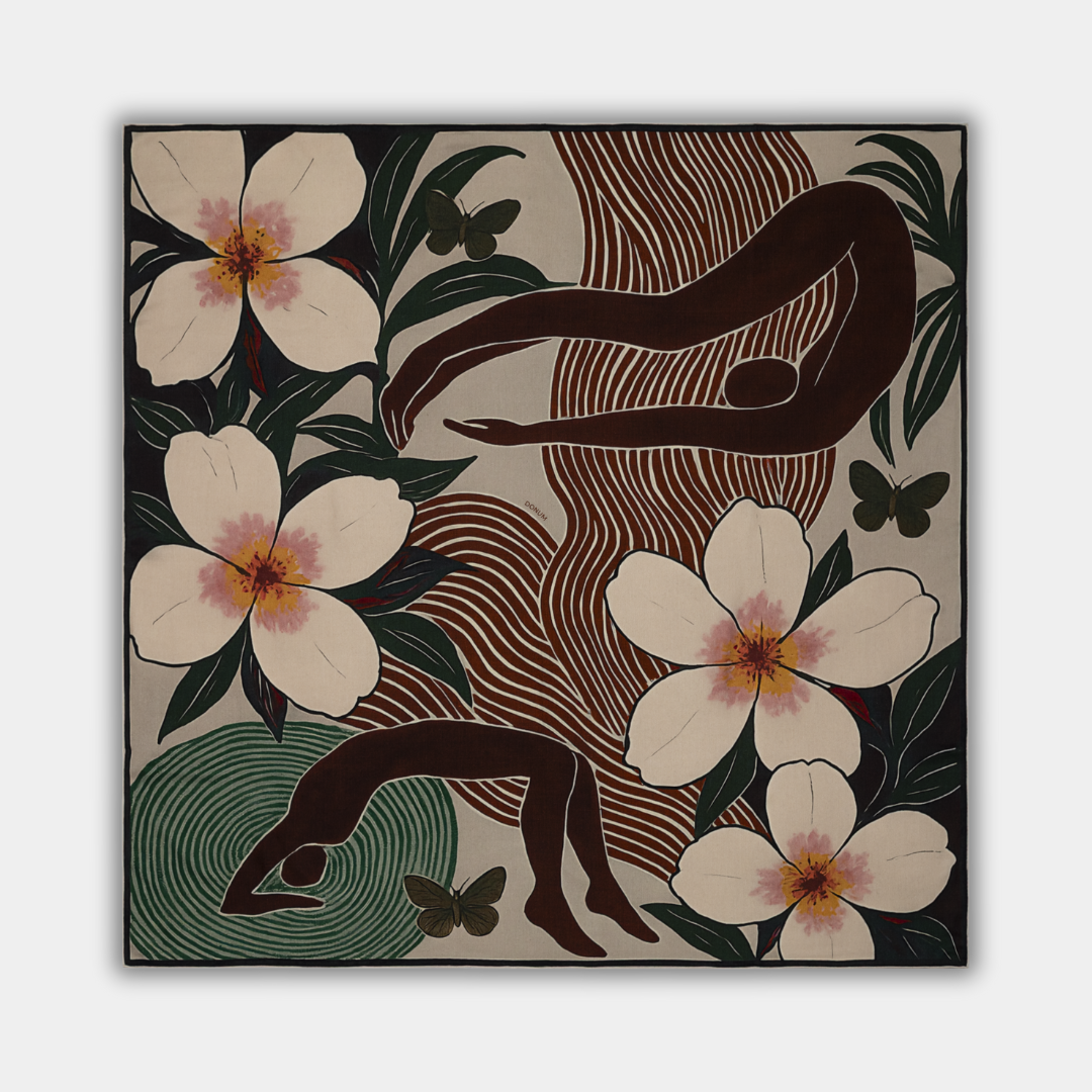 Vilnos ir šilko skara NO.06 | 129x129