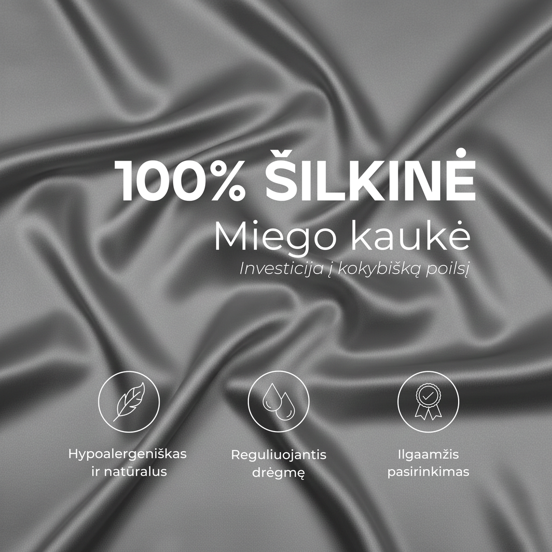Šilkinė miego kaukė